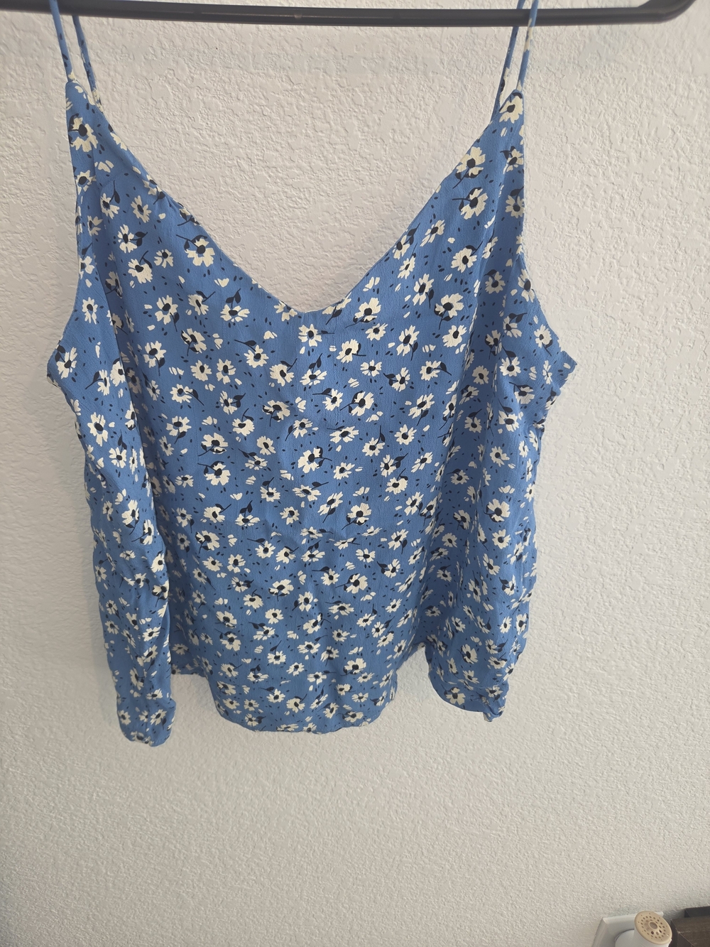 Cotton On Blue Floral Spaghetti-Strap Cami